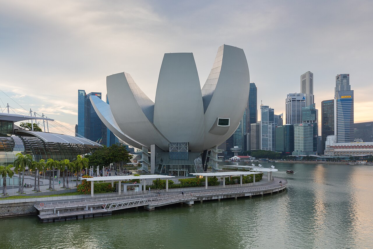 Singapore financial district skyline